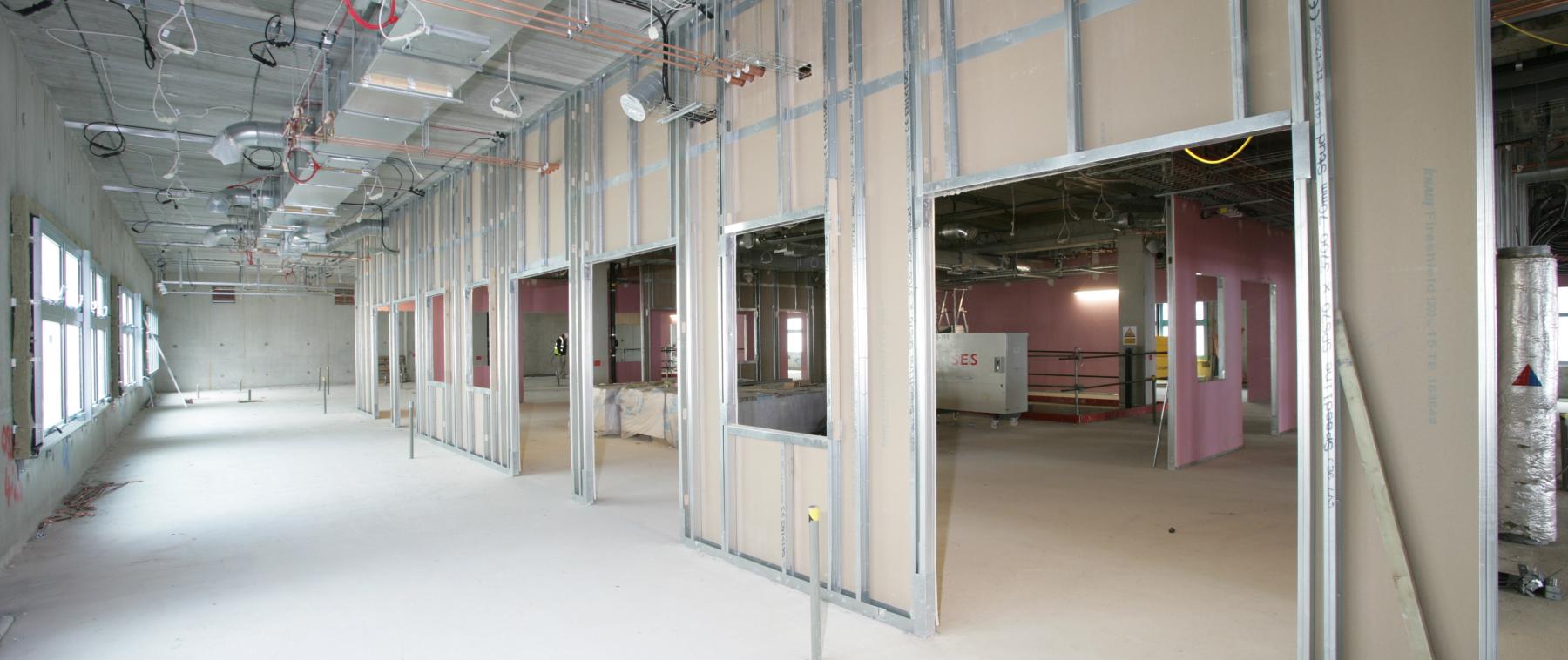 Image showing internal division of a space with drylining
